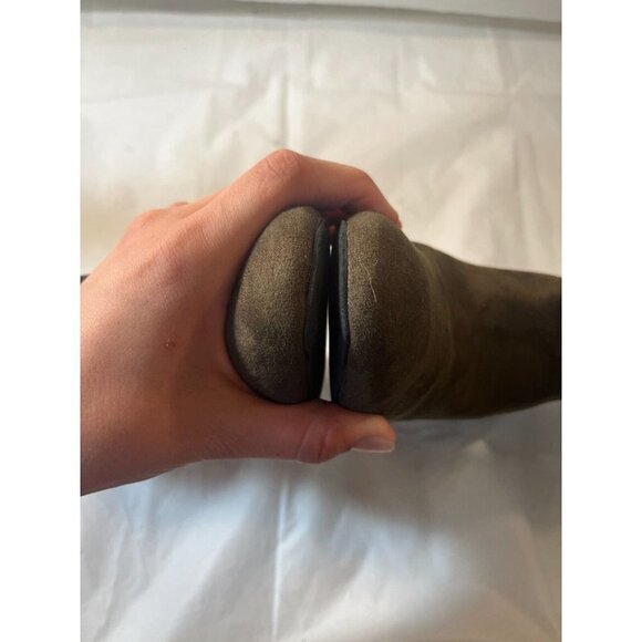 JOURNEE COLLECTION Womens Green Snakeskin Sarah Toe Block Heel Booties 8 M - Picture 14 of 15